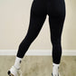 Black plain leggings