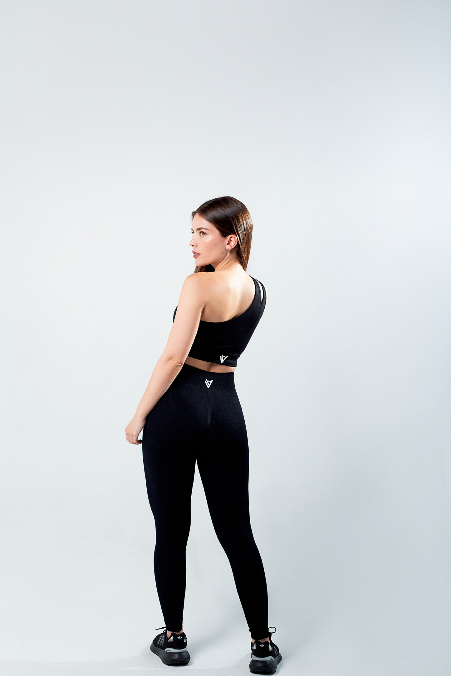 Alana Black Ribbed Leggins