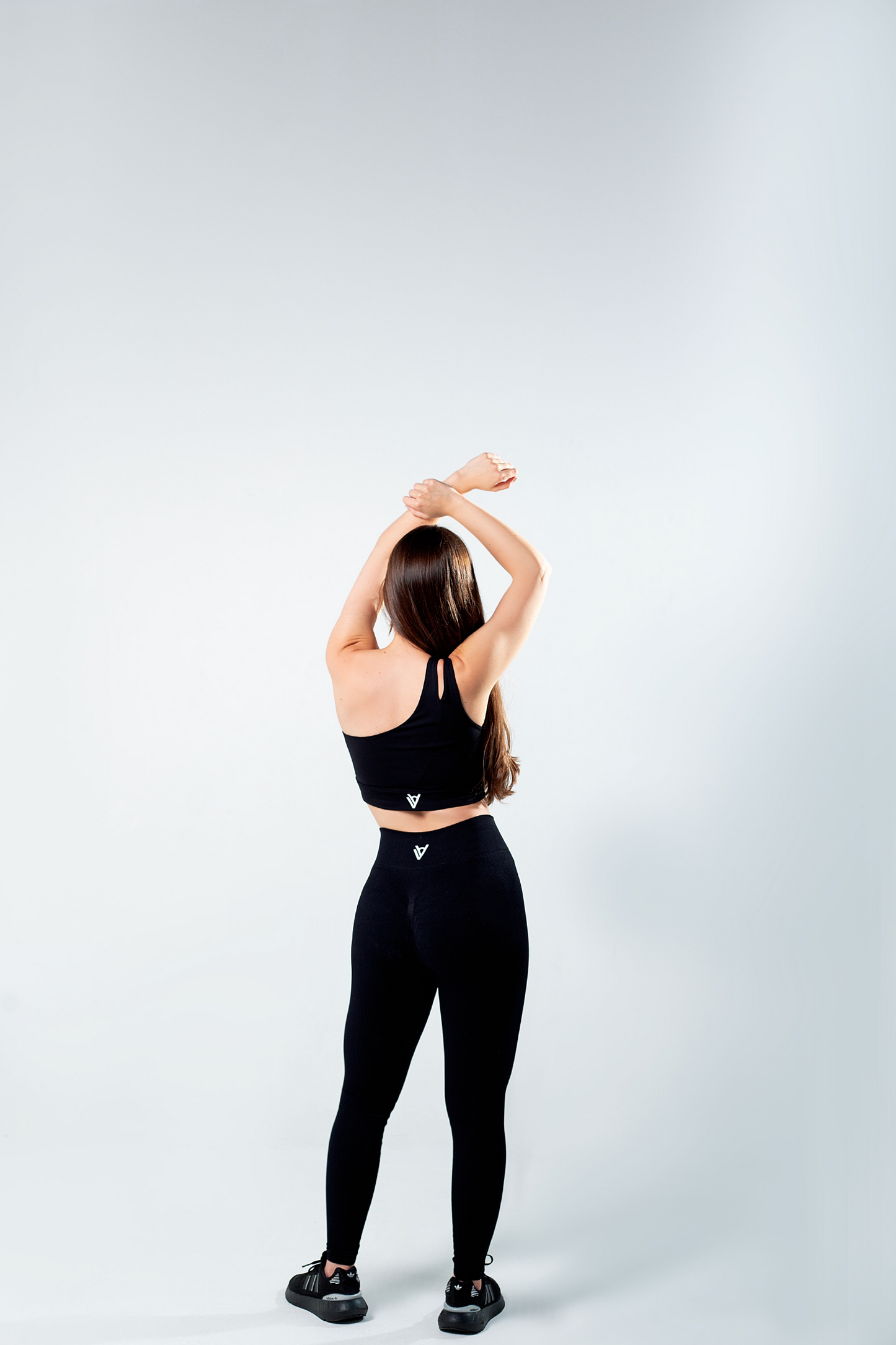 Alana Black Ribbed Leggins