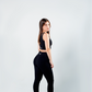 Alana Black Ribbed Leggins